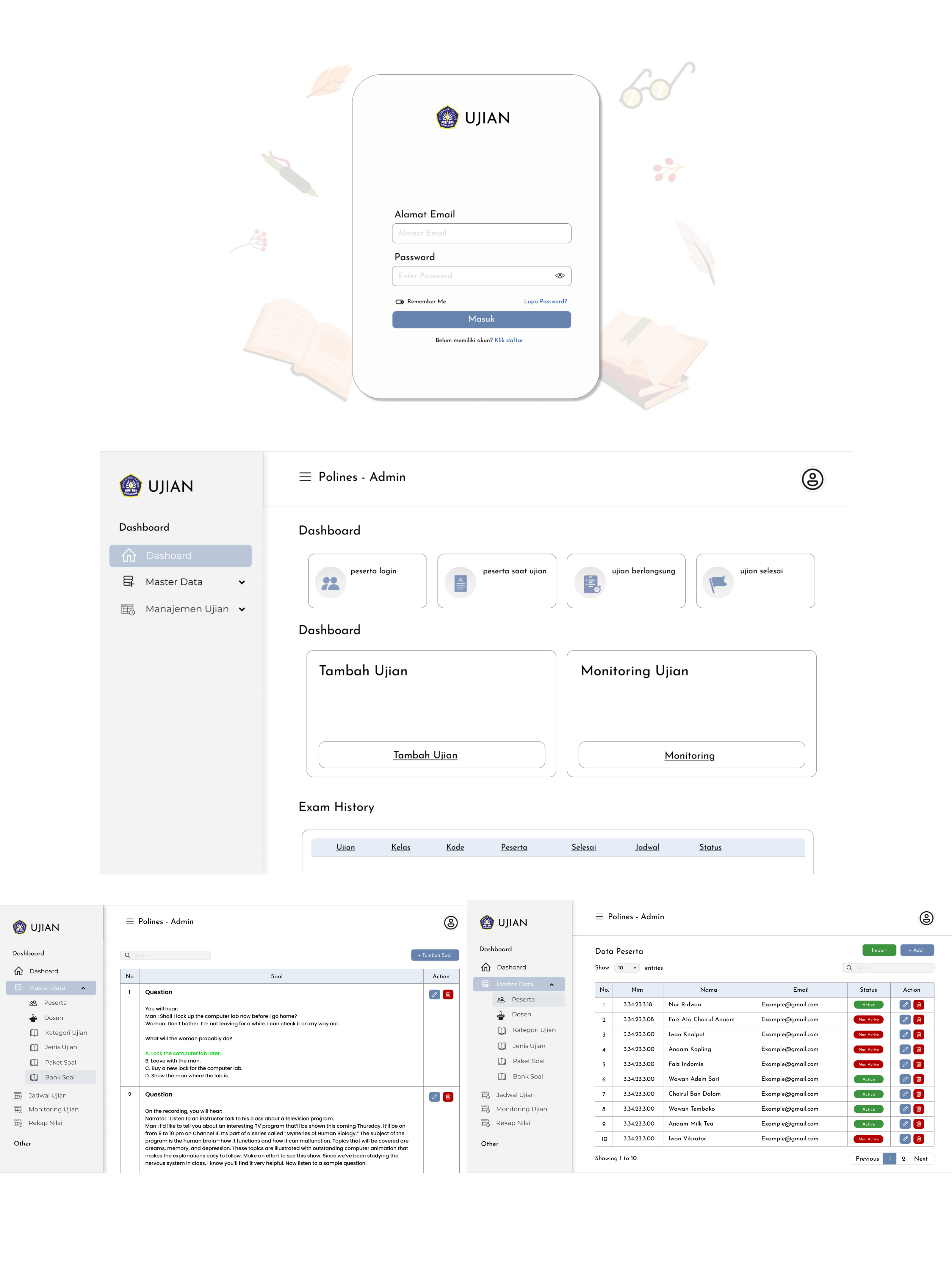 Backend Aplikasi Ujian Online